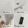 Bolso con solapa de piel sintética con doble cierre de botón metálico, bolsa portátil para guardar joyas de viaje, personalizable con logo