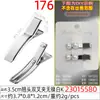 Clip de Metal Doble Punta Elevado Grueso de 3.5/5/6/8cm Estilo Coreano Clip de Metal de Doble Punta Clip de Pico de Pato Accesorios para Pinzas de Cabello DIY