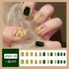 Unhas postiças estampadas curtas, médias e longas direto da fábrica, usando armadura, produtos acabados embalados, atacado para amostras de mapa, podem ser personalizadas