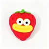 Bloque de construcción de arcilla popular y divertido transfronterizo, fresa squishy, juguete para aliviar el estrés que simula fruta real para liberar tensión