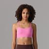 Sujetador Deportivo Transfronterizo para Mujer, Ropa Interior de Fitness, Antibacteriano, Ropa Interior de Sensación de Segunda Piel, Chaleco de Running con Tirantes Finos, Bonito Diseño de Espalda, con Almohadillas en el Pecho para Mujer