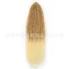 Trenza brasileña blanca seda de alta temperatura fibra química cabello de ganchillo Trenzas brasileñas Trenza africana delgada rollo ondulado