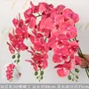 Orquídea Phalaenopsis Impresa en 3D con 9 Flores, Flor Artificial de Goma Suave, Material para Arreglos Florales, Decoración de Bodas, Fondo Floral, Flor Artificial