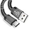 Cable de datos trenzado de 1 metro, cable de carga rápida USB 2.0, trenzado mixto de nailon para Huawei LETV, cable de carga tipo-c
