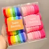 Liga de Goma para Niños, Liga de Goma Duradera y Altamente Elástica, Diadema Color Caramelo que No Daña el Cabello, Accesorios para el Cabello Lindos para Niñas, Liga para el Cabello