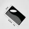 Directamente del fabricante, peine de acero inoxidable para cabello y barba, mini peine de aceite, portátil para peinado suave del cabello, peine de viaje