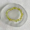 Novo Estilo Contas de Pipoca Gradiente Gelo Transparente Pulseira Pulseira Rachada Gelo Rosário de Estudante Temperamento Versátil Joia de Mão Feminina Atacado
