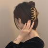 Horquilla de calabaza con vetas de madera vintage para el pelo, para mujer, con recogido en la parte posterior, de tamaño grande y pequeño, con lazo medio, con pinza de tiburón para el pelo, para tocado