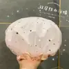 Gorro de ducha para mujer impermeable para baño, baño, hogar, especial para maquillaje, cocina, a prueba de humo y polvo, cubierta para la cabeza de adulto, cubierta para la cabeza engrosada