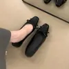 Primer Encuentro Temporada Estilo Coreano Suave Estampado de Leopardo Zapatos Planos de Ballet para Mujer Planos de Corte Bajo Zapatos de Deslizamiento Temperamento para el Trabajo