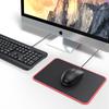 Tapete de Mesa para E-sports Transfronteiriço, Preto Total com Bordas Vermelhas, Tapete para Desktop de Computador, Mouse Pad, Tapete Grande para Mesa de Escritório
