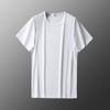 Camiseta com ar condicionado verão seda gelo manga curta camiseta plus size masculina secagem rápida fina solta malha ultrafina slip calças seda gelo