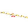 Acero Inoxidable Cadena de Bolas Dorada Abrazadera Cadena de Tubo Cadena de Joyería Accesorios DIY Collar Pulsera Cadena de Perlas Accesorios de Moda