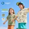 Camiseta Casual de Manga Corta para Niños con Estampado de Bebé Vestido de Verano para Niñas Bebé Niños Camiseta Casual de Manga Corta Camiseta de Verano
