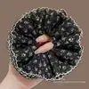 Scrunchie de malha grande estilo coreano para mulheres, acessório de cabelo estilo preguiçoso vintage, elástico para coque, enfeite de cabelo