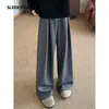 Pantalones Casuales de Alta Gama con Caída de Moda Otoño 2026 Estilo Hong Kong High Street para Hombre Piernas Largas Rectos Pantalones de Traje de Moda