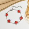 Pulseira Trevo de Quatro Folhas Transfronteiriça, Estilo Levemente Luxuoso e de Alta Qualidade, Acessórios Populares para Joias Atacadistas Femininas, Novas Joias Femininas, Joias Artesanais Europeias e Americanas