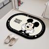 Alfombra de baño antideslizante de dibujos animados Mickey, alfombra absorbente de barro de diatomeas, felpudo de baño, inodoro, baño, alfombra de piso impermeable