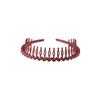 Diadema Transfronteriza para Lavado de Cara, Diadema de Plástico Sencilla con Dientes para Mujer, de Gama Alta Mate para Verano