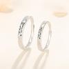 Anillo de Pareja Oso Afortunado de Amor Plata Esterlina S999 Libro Rojo Pequeño Estilo Igual Douyin Regalo de Cumpleaños para Novia
