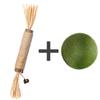 Juguetes para Gatos Palo Divertido para Gatos Catnip Polygonum Knockwood Fruta de Agalla de Insecto Auto-Hei-Hei-Hei Explosiones Popular Rascador para Gatos Suministros Resistentes a Mordidas