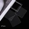Hecho a Mano Bricolaje Arena Movediza Hoja Acrílica Grado A Soporte de Arena Movediza Paquete de Material para Cubierta de Mahjong Guka de Arena Movediza Accesorios Hechos por Uno Mismo