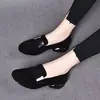 Mocasines Mujer 2026 Nuevo Primavera Otoño Piel Suave Zapatos Individuales Planos Punta Redonda Zapatos de Mujer Suela Suave Piel Suave Zapatos de Conducir