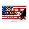 Bandera Conmemorativa Personalizada Transfronteriza 2026 250º Aniversario de Estados Unidos, Pancarta Personalizable, Pareja de Versos y Tela de Fondo