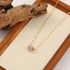 Estilo coreano Ins Niche Nova Entrada de Luxo Três Fileiras Colar de Cintura de Diamante Completo Moda Personalizado Banhado A Ouro Clavícula Pescoço Cadeia