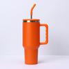 Termo de doble capa de acero inoxidable para coche, vaso de hielo de 40 oz con asa, ideal como regalo de Amazon.