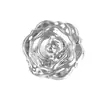 Espejo de Maquillaje Portátil con Diseño de Flor de Rosa para Mujer, Compacto Mini para Retoques, Ligero, Galvanizado, Color Sólido, Espejo Plegable Portátil para Estudiantes