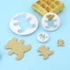 Desenho Animado Animal Forma de Urso Estampado Corte Imitação Bolo Real Biscoito Decoração Molde para Assar Molde para Relevo
