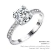 Anillo de plata de ley s925 con diseño clásico de cabeza de toro para mujer, anillo de boda de diamante de 1 quilate, anillo de nicho, regalo de cumpleaños para novia