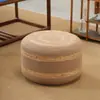 Cojín de Meditación Tatami Estilo Japonés, Esterilla Redonda para el Suelo, Esterilla Tejida de Ratán para Balcón, Esterilla Tejida de Paja