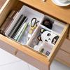 Caja de almacenamiento de plástico multifuncional Caja para artículos diversos de escritorio de oficina estilo japonés Clasificación Almacenamiento superpuesto Caja de acabado Empaque para el hogar