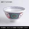 Vajilla tipo porcelana Ruoxuan estilo japonés tazón de melamina engrosado estilo japonés tazón para arroz con carne tazón para arroz con tapa para carne marinada tazón para sopa de ramen cuchara