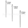 Aguja Guía Externa Dentada de Acero Inoxidable Varilla con Rosca Interna Transfronteriza Varilla Guía Auxiliar para Piercing de Acero Inoxidable Piercing Corporal Humano