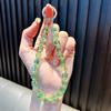 Llavero con cuentas de azúcar y cristales para teléfono móvil, colgante para muñeca, llavero para coche, regalo al por mayor