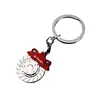 Chaveiro de metal criativo com pingente de corrente para pendurar na cintura, com design de disco de freio, cubo de roda e pinça, para carro modificado