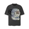 Saint Vintage Streetwear Americano Camiseta Holgada Vtg de Manga Corta para Hombre Camiseta Estampada Letra Retrato Camiseta Street