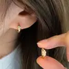 Hebilla de Pendiente Nudo Cruzado para Mujer Estilo Simple Fresco Temperamento Pendientes de Circonita Joyería de Oreja Nudo de Cuerda Nicho Joyería de Oreja Moda Viaje Diario Joyería de Oreja