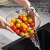 Cesta Drenante Multifuncional, Novo Modelo de Bacia Drenante para Uso na Cozinha, para Lavar Legumes e Frutas, Separar Itens Secos e Molhados, Filtro de Água e Ferramenta para Lavar Arroz
