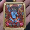 Promoção Quente Xizang Nepalesa Pintada à Mão Pura Thangka Oito Guardiões do Zodíaco Núcleo de Cartão 4*5