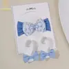 Set de Diadema Ancha para Bebé con Lazo y Calcetines Transfronterizo Europeo y Americano, Accesorios Suaves Elásticos para la Cabeza para Bebés y Niños Pequeños