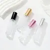 Botella de perfume de 10 ml, botella de spray de vidrio, niebla fina, bálsamo, perfume en forma de pera, subbotella, mini botella vacía portátil