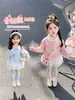 Conjunto Feminino Primavera/Outono 2026 Novo Fashionável e Estiloso Conjunto Infantil, Super Fofo Conjunto de Duas Peças Moletom Casual para Bebê Menina Outono Inicial