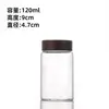 Fábrica de Origen Botella de Vidrio de Gran Diámetro de 47 mm con Tapa de Madera de Acacia, Botella para Exhibición de Cuentas de Pulsera de Madera de Águila, Al por Mayor en Stock