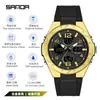 Popular Reloj Electrónico para Hombre Sanda Impermeable para Exteriores Tendencia de Moda Tecnología Negra Multifuncional Despertador para Hombre Reloj Cronógrafo