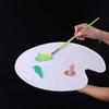 Paleta de Pintura Tipo Flor de Ciruelo Estudiante Arte Acuarela Tiza de Agua Caja Portaplumas Lavable Paleta de Tres Líneas Cubo Pequeño