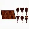 Formas de silicone para chocolate clássicas e populares, um conjunto de múltiplas formas para confeitaria caseira, formas para sobremesas francesas, atacado